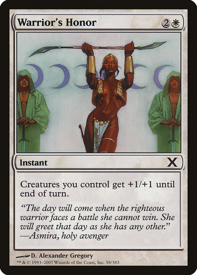 Warrior's Honor [Tenth Edition], MTG Single - Gamers Grove