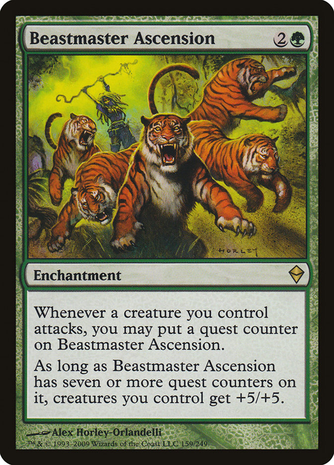 Beastmaster Ascension [Zendikar], MTG Single - Gamers Grove