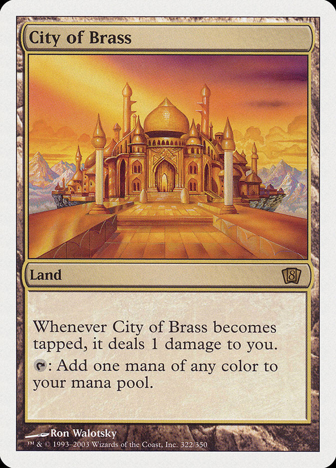 City of Brass [Eighth Edition], MTG Single - Gamers Grove
