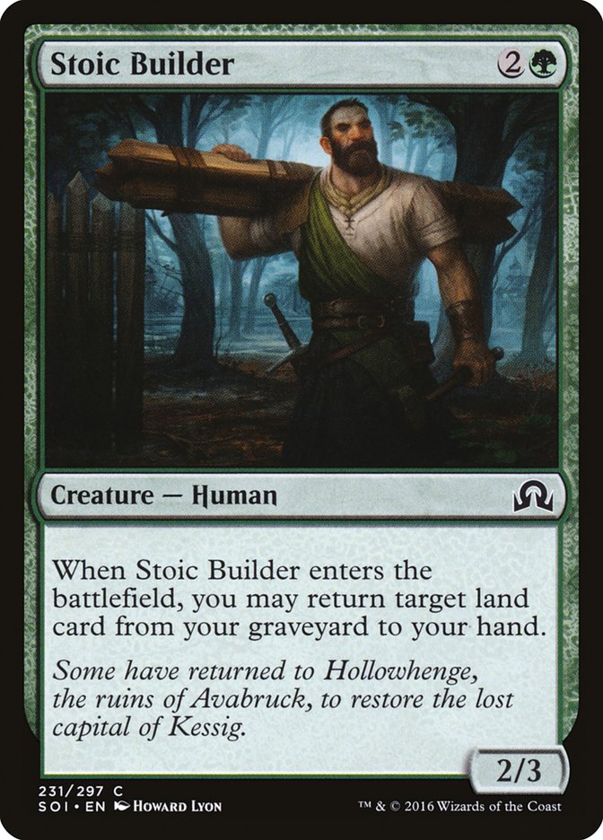 Stoic Builder [Shadows over Innistrad], MTG Single - Gamers Grove