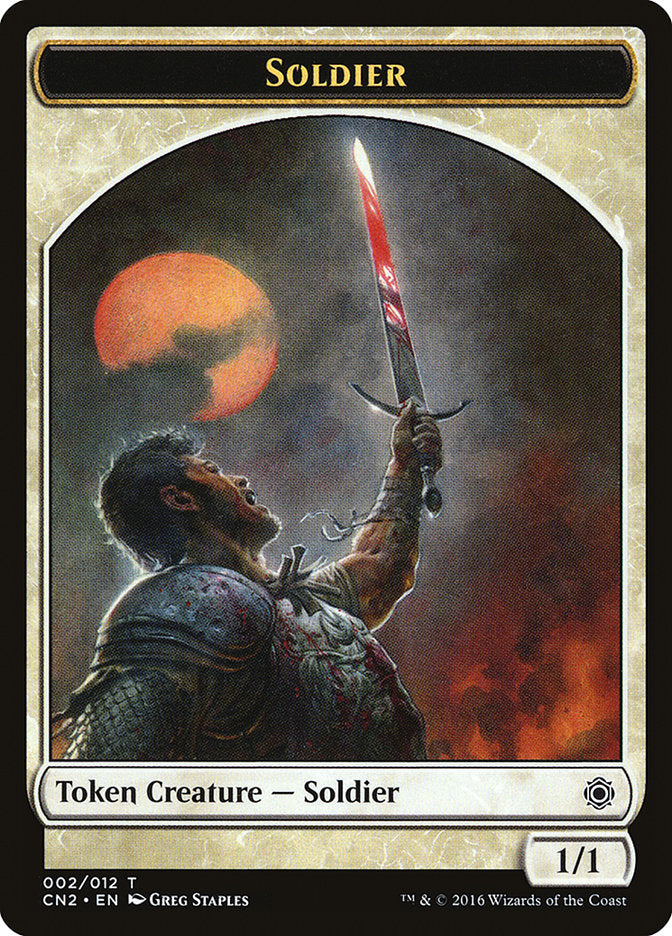 Soldier (002/012) [Conspiracy: Take the Crown Tokens], MTG Single - Gamers Grove