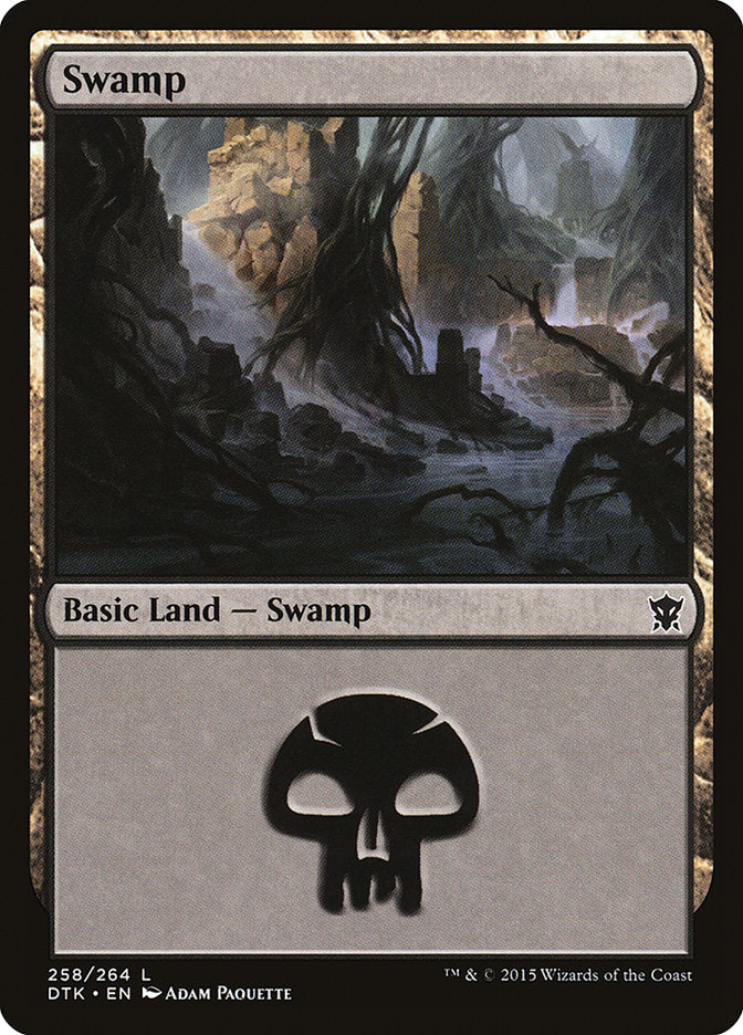 Swamp (258) [Dragons of Tarkir], MTG Single - Gamers Grove