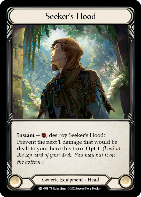 Seeker's Hood [OUT175] (Outsiders)  Cold Foil