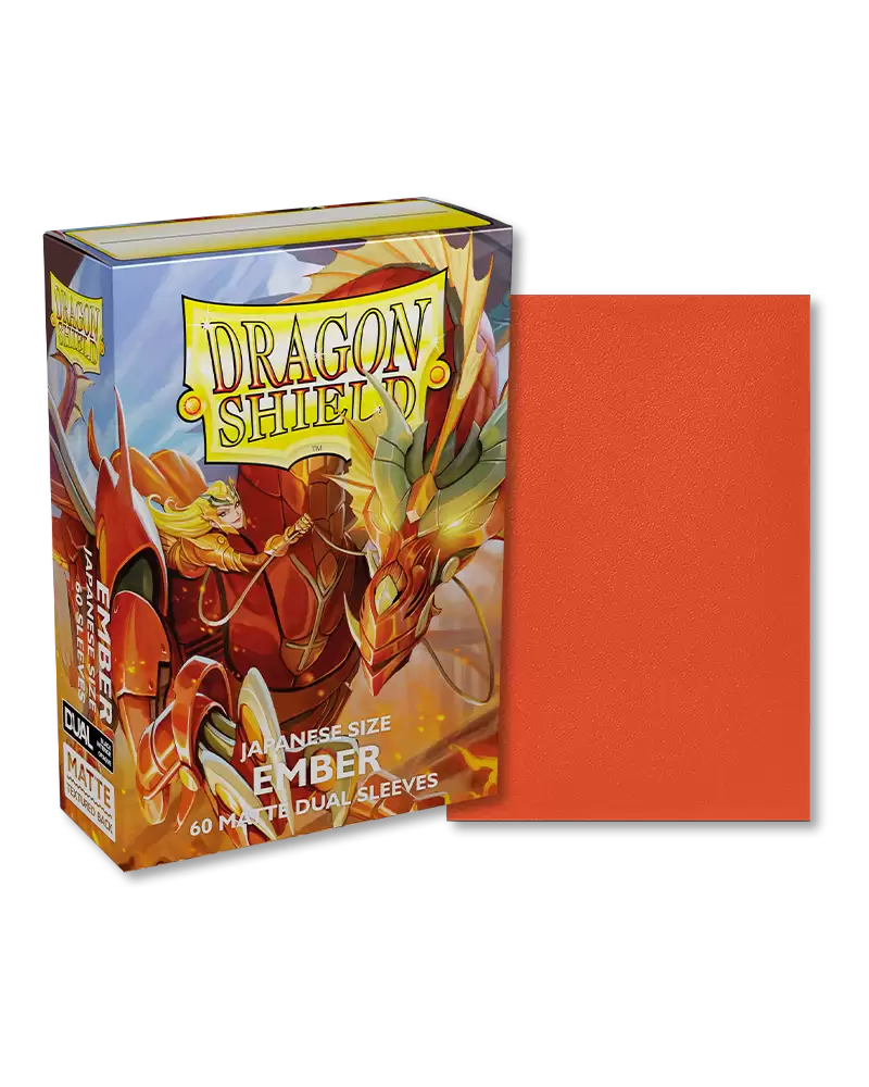 Dragon Shield Sleeves: Japanese DUAL- Matte Ember (60 ct.)