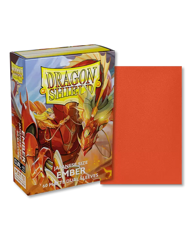 Dragon Shield Sleeves: Japanese DUAL- Matte Ember (60 ct.)