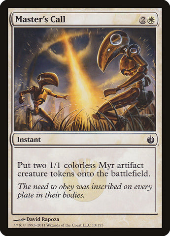 Master's Call [Mirrodin Besieged], MTG Single - Gamers Grove