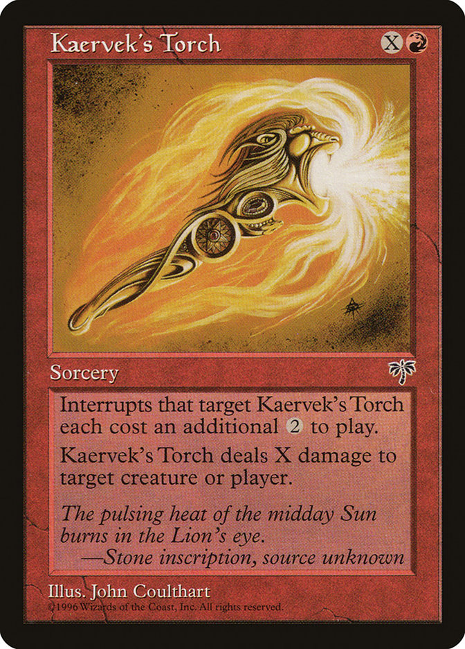 Kaervek's Torch [Mirage], MTG Single - Gamers Grove