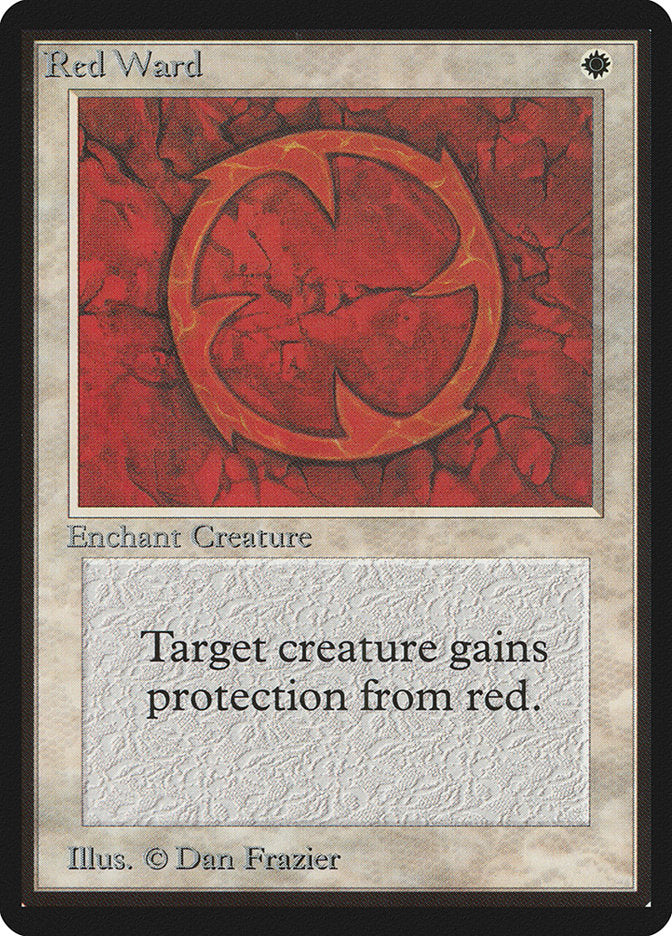 Red Ward [Limited Edition Beta], MTG Single - Gamers Grove