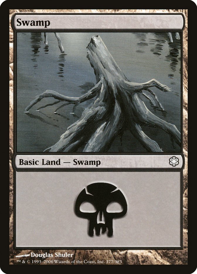 Swamp (377) [Coldsnap Theme Decks], MTG Single - Gamers Grove