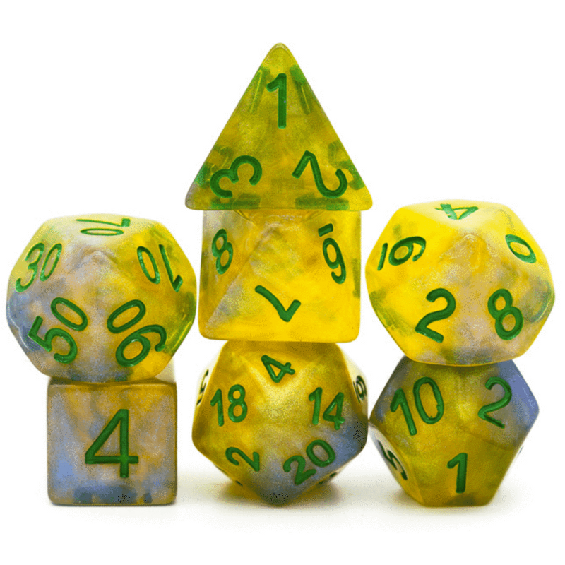 Resin RPG Dice Set -Starlight