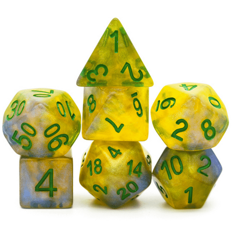 Resin RPG Dice Set -Starlight