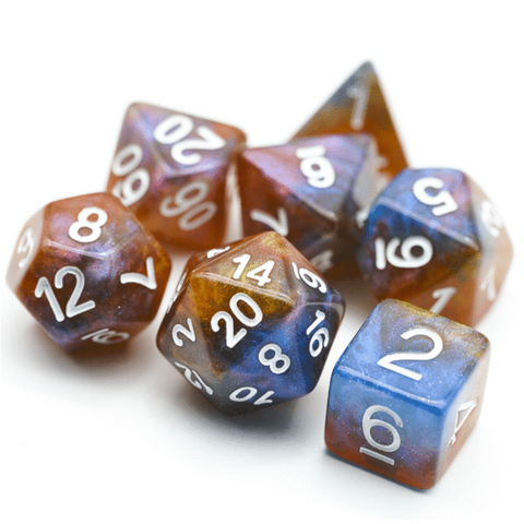 Resin RPG Dice Set - Eclipse
