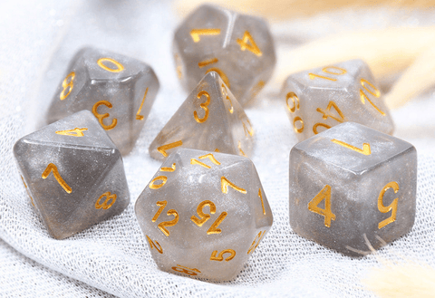 Resin RPG Dice Set - Onyxstone