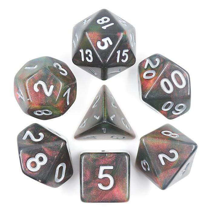 Resin RPG Dice Set - Night Wish