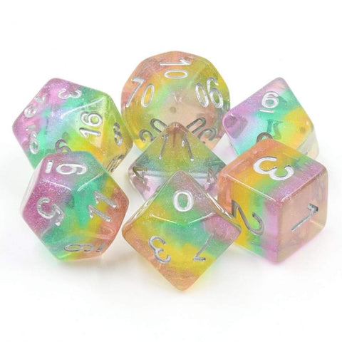 Resin RPG Dice Set - Fairy Dust