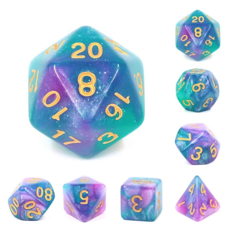 Resin RPG Dice Set - Byzantium