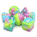 Resin RPG Dice Set - Pastel Punk