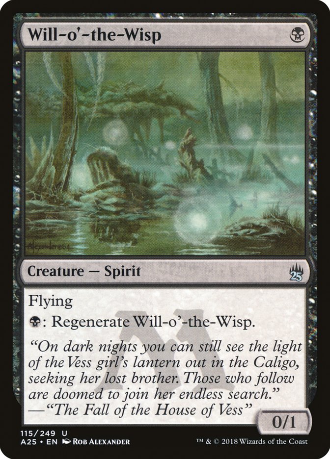 Will-o'-the-Wisp [Masters 25], MTG Single - Gamers Grove