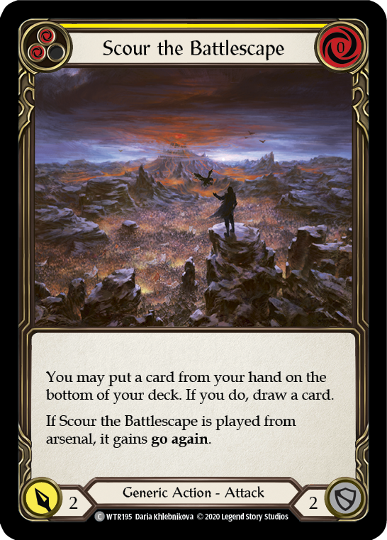 Scour the Battlescape (Yellow) [WTR195] Unlimited Edition Normal
