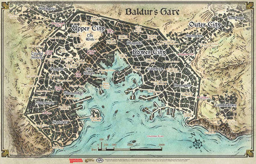 Descent into Avernus - Baulder's Gate Map