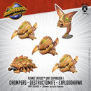 Monsterpocalypse: Planet Eaters- Chompers, Destructomite & Explodohawk