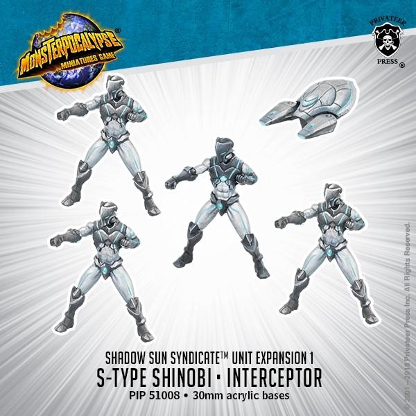 Monsterpocalypse: Shadow Sun Syndicate- S-Type Shinobi & Interceptor