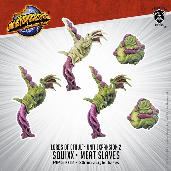 Monsterpocalypse: Lords of Cthul- Squix & Meat Slave