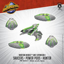Monsterpocalypse: Martian Menace- Saucers, Power Pods & Hunter
