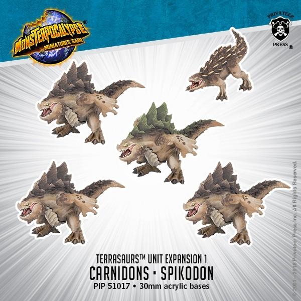 Monsterpocalypse: Terrasaur- Carnidon & Spikodon
