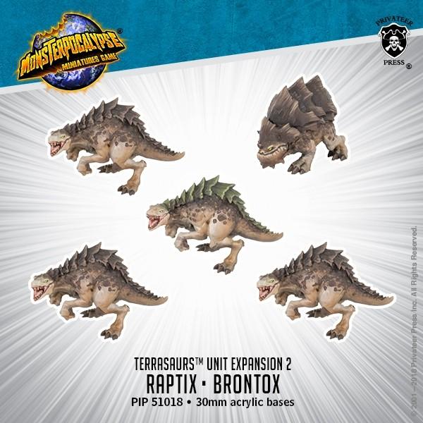 Monsterpocalypse: Terrasaur- Raptix & Brontox