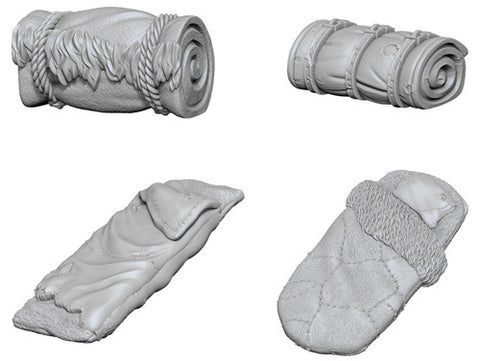 WizKids Deep Cuts Unpainted Miniatures: Bedrolls